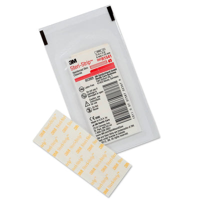 3M Steri-Strip Skin Closure Strips, Non-Woven, 1/4 inch X 3 Inch, Reinforced Strip, White, 1 Box of 50 (Skin Closure Strips) - Img 2