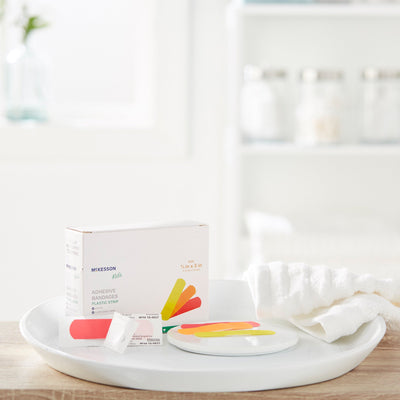 McKesson Kids™ Neon Adhesive Strip, 3/4 x 3 Inch, 1 Box of 100 (General Wound Care) - Img 6