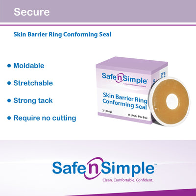 Safe-n'Simple Adhesive Barrier Ring, 1 Box of 10 (Barriers) - Img 9