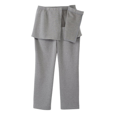 PANTS, FLEECE WMNS OPEN BACK SEAMLESS HEATHER GRY XLG (Pants and Scrubs) - Img 4