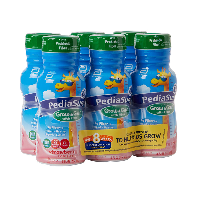 PediaSure® Grow & Gain with Fiber Strawberry Pediatric Oral Supplement, 8 oz. Bottle, 1 Each () - Img 6