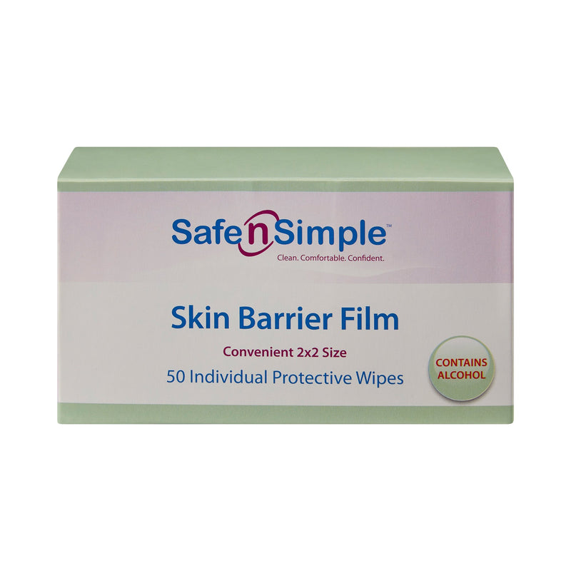 Safe N Simple Skin Barrier Wipe, 50 Packets per Box, 1 Case of 10000 (Skin Care) - Img 2