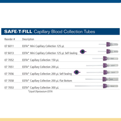 Safe-T-Fill® Capillary Blood Collection Tube, 10.8 x 46.6 mm, 200 µL, 1 Box of 50 (Laboratory Glassware and Plasticware) - Img 2