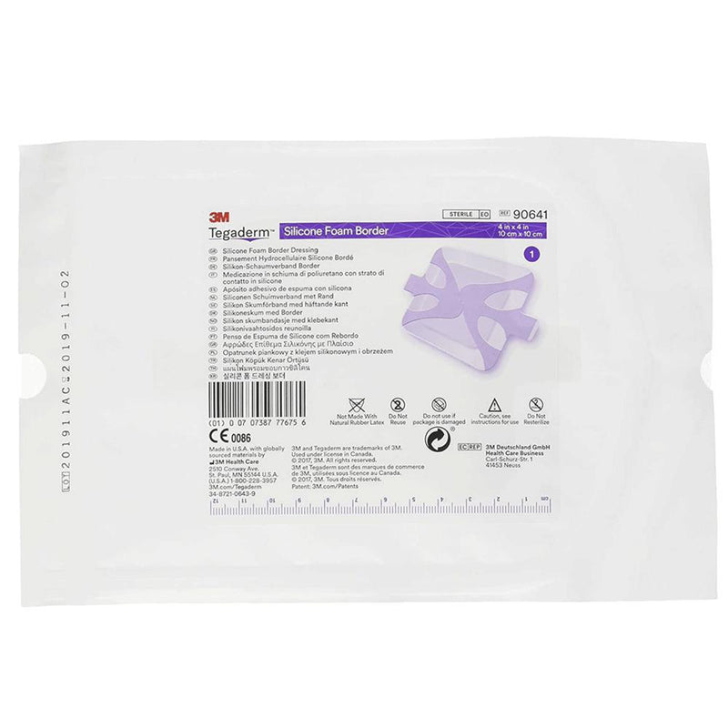 3M™ Tegaderm™ Silicone Foam Dressing, 2 x 2 Inch, 1 Case of 60 (Advanced Wound Care) - Img 2