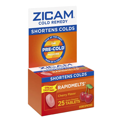 Zicam® Zincum Aceticum / Zincum Gluconicum Cold and Cough Relief, 1 Box of 25 (Over the Counter) - Img 2