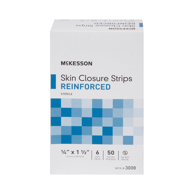 McKesson Skin Closure Reinforced Strip, ¼ X 1½ Inch, 1 Box of 50 (Skin Closure Strips) - Img 9
