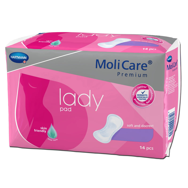 MoliCare® Premium Lady 1 Drop Bladder Control Pad, One Size Fits Most, 1 Case of 168 () - Img 1