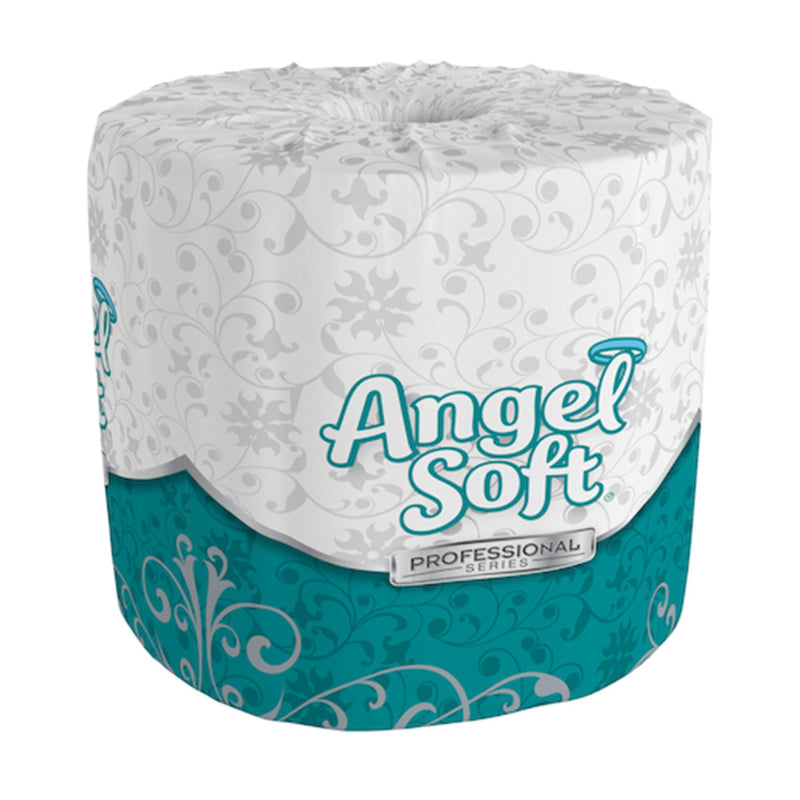 Angel Soft® Ultra Professional Series Toilet Paper, Soft, Absorbent, 2-Ply, White, 1 Roll (Toilet Tissues) - Img 1