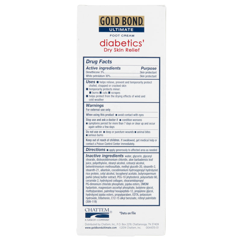 GOLD BOND FOOT DIABETICS, CRM 3.4OZ (Skin Care) - Img 3