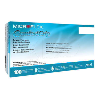 Microflex® ComfortGrip™ Latex Gloves, Large, Natural, 1 Box () - Img 1