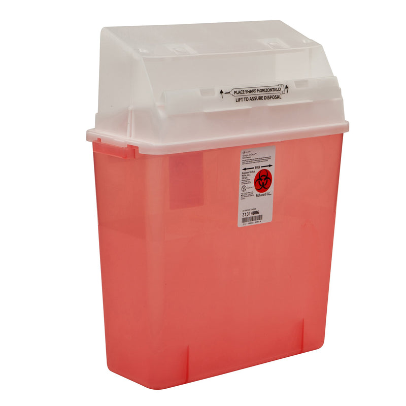 Sharps-A-Gator™ Multi-purpose Sharps Container, 3 Gallon, 20½ x 14 x 6 Inch, 1 Each () - Img 2