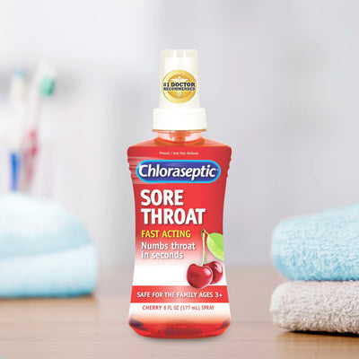 Chloraseptic® Phenol Sore Throat Relief, 6-ounce Spray Bottle, 1 Each (Over the Counter) - Img 5