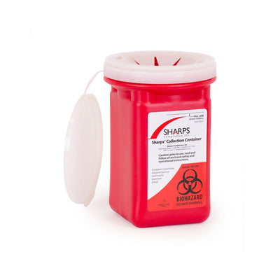 Sharps Recovery System™ Mailback Sharps Collector, 1 Quart, 4½ x 4½ x 7 Inch, 1 Each () - Img 3
