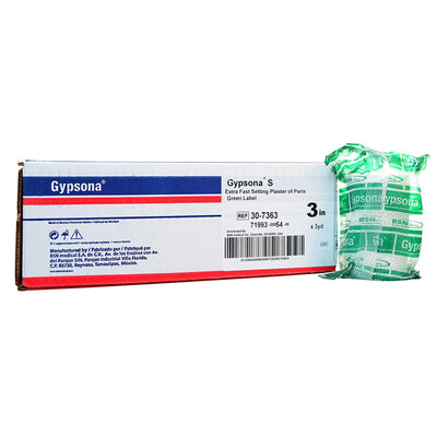 Gypsona® S Plaster Bandage, 3 Inch x 3 Yard, 1 Box of 12 (Casting) - Img 1