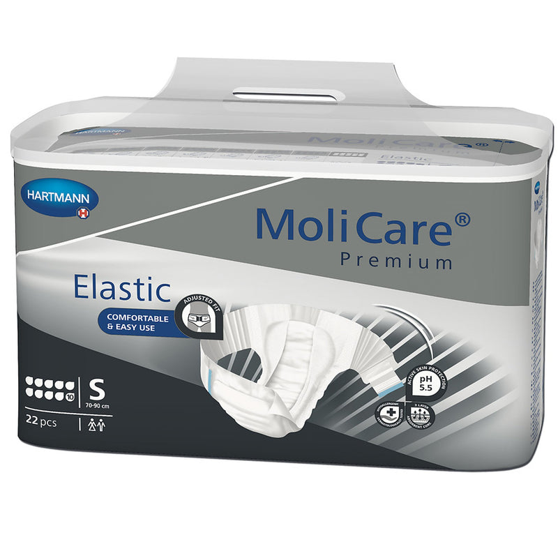 MoliCare® Premium Elastic Incontinence Brief, 10D, Small, 1 Pack of 22 () - Img 1