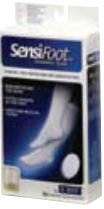 JOBST SensiFoot Diabetic Sock, Compression Crew Sock, Closed Toe, Large, Black, 1 Pair (Compression Garments) - Img 1