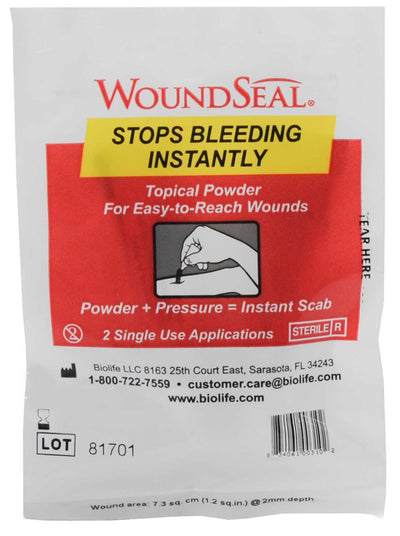 WOUND SEAL, BLEEDING CNTRL BIOLIFE QR PDR (2/PK) (Advanced Wound Care) - Img 1