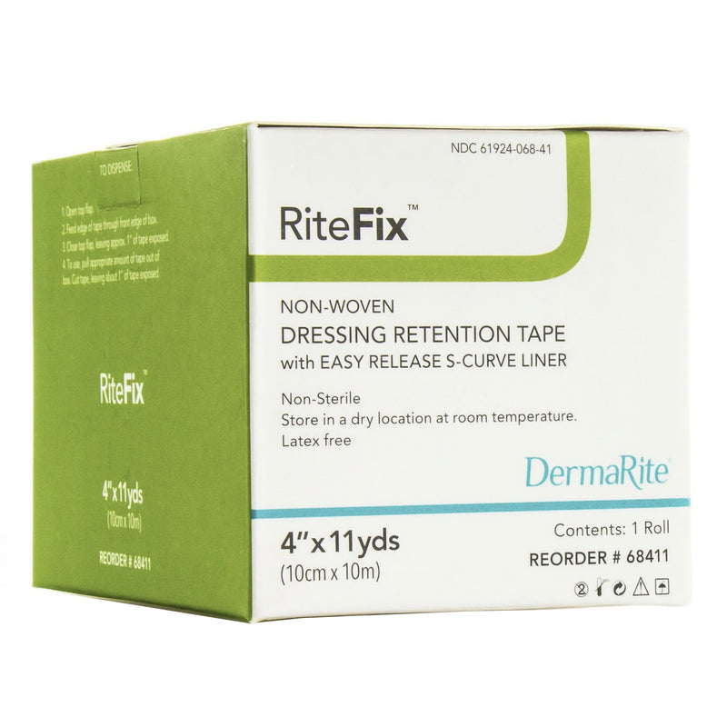 RiteFix™ Nonwoven Dressing Retention Tape, 2 Inch x 11 Yard, White, 1 Box (General Wound Care) - Img 1