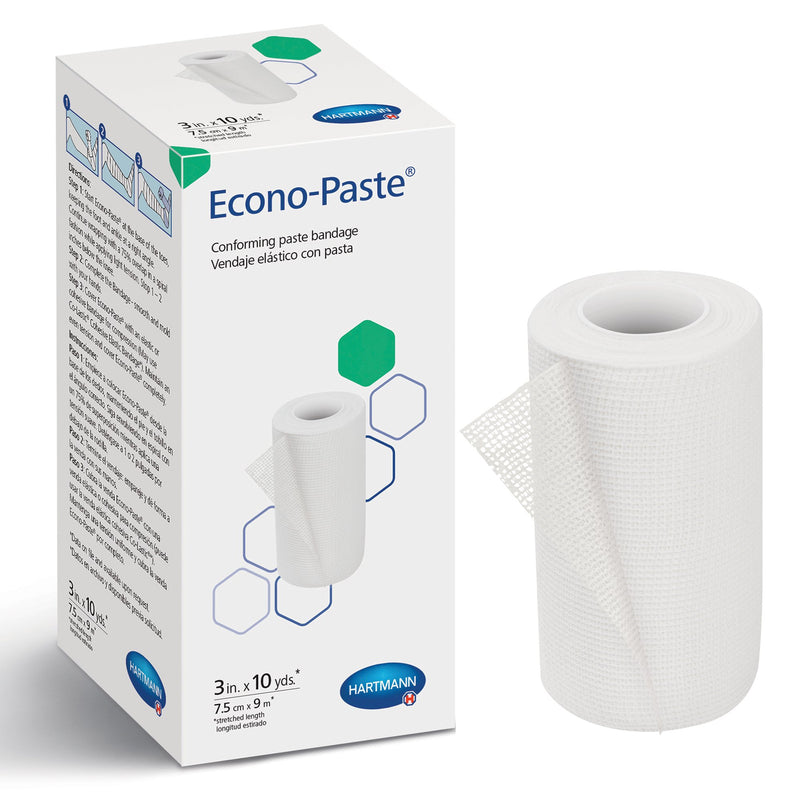 Econo-Paste® Impregnated Conforming Dressing, 3 Inch x 10 Yard, 1 Case of 12 (General Wound Care) - Img 1