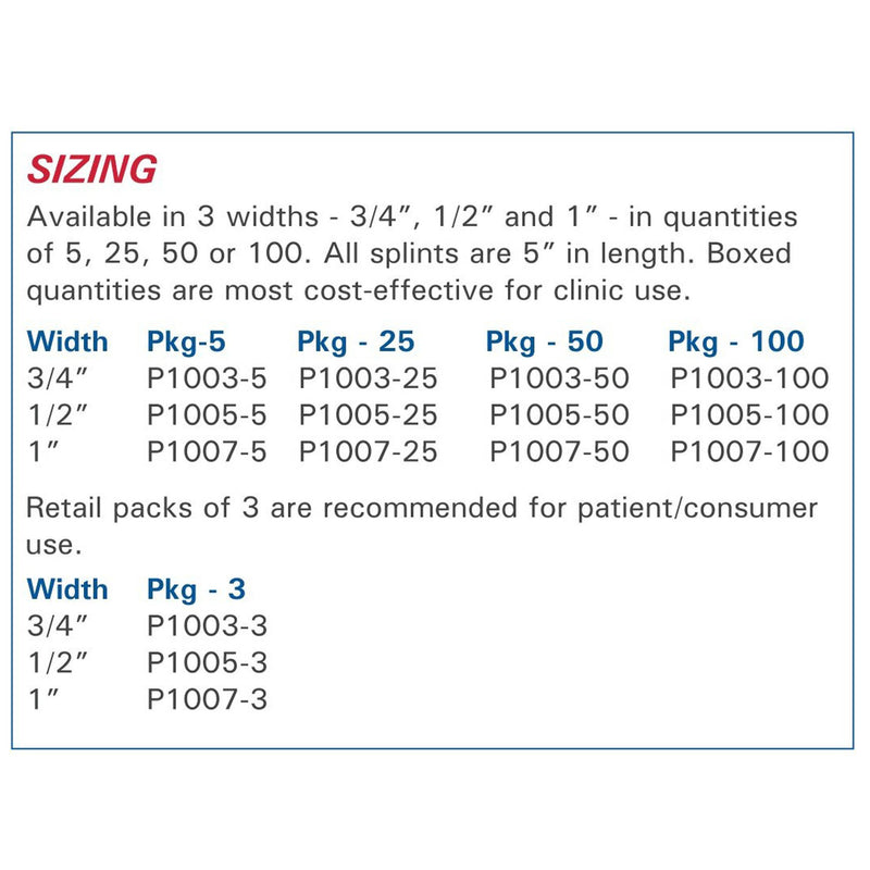 3pp® Buddy Loops® Left or Right Finger Wrap Splint, One Size Fits Most, 1 Box of 25 (Immobilizers, Splints and Supports) - Img 2