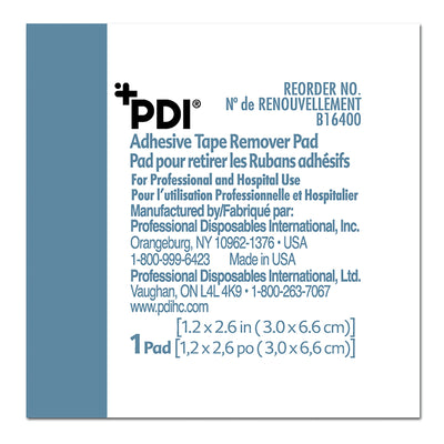 PDI® Adhesive Remover, 1¼ x 2-5/8 Inch Wipe, 1 Case of 1000 (General Wound Care) - Img 3