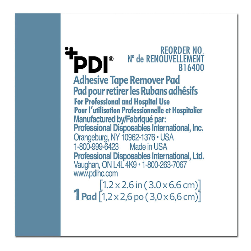 PDI® Adhesive Remover, 1¼ x 2-5/8 Inch Wipe, 1 Case of 1000 (General Wound Care) - Img 3