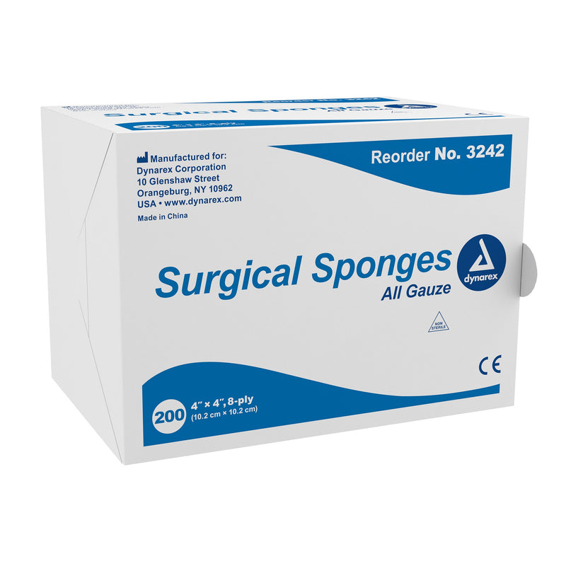 Dynarex® NonSterile Gauze Sponge, 4 x 4 Inch, 1 Case of 20 (General Wound Care) - Img 1