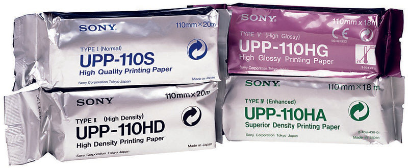 Sony® Video Paper, 1 Pack of 10 (Diagnostic Recording Paper and Film) - Img 1