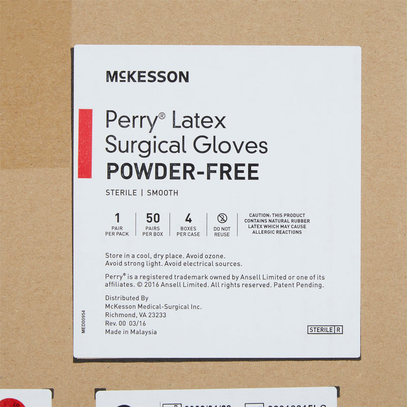 McKesson Perry® Performance Plus Surgical Glove, Size 6, Cream, 1 Box of 50 () - Img 5