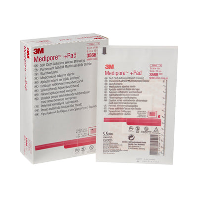 3M™ Medipore™ +Pad Soft Cloth Dressings, 3½ x 4 Inch, 1 Each (General Wound Care) - Img 1