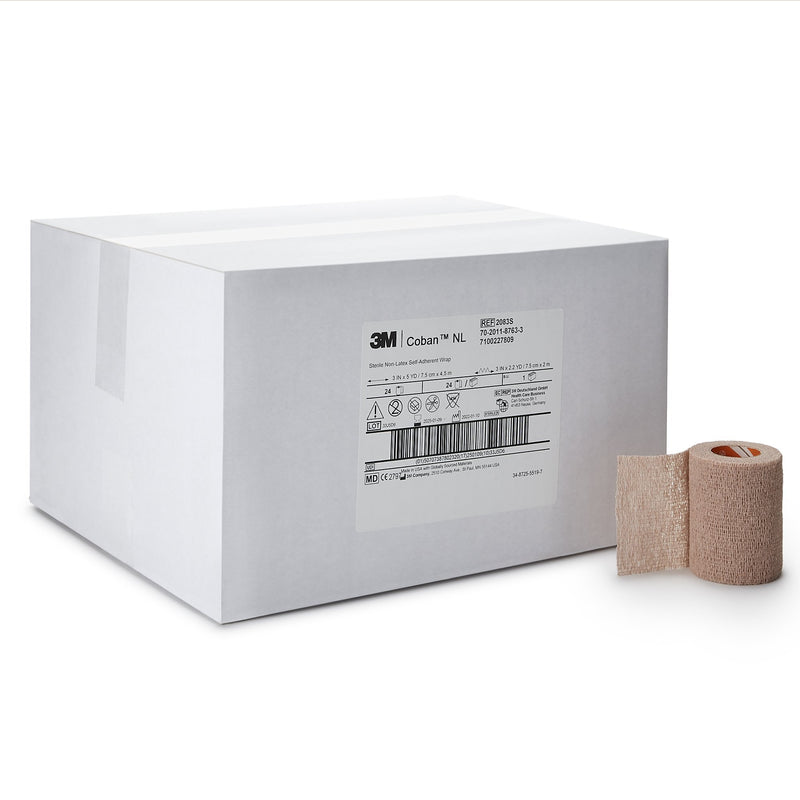 3M™ Coban™ LF Self-adherent Closure Cohesive Bandage, 3 Inch x 5 Yard, 1 Case of 24 (General Wound Care) - Img 7