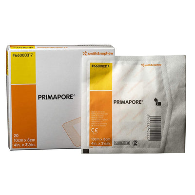 Primapore Adhesive Dressing, 8 x 10 Centimeter, 1 Box of 20 () - Img 4