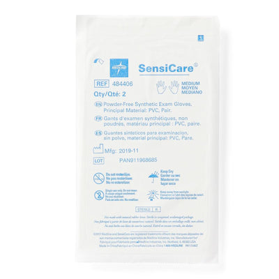 SensiCare® Stretch Vinyl Standard Cuff Length Exam Glove, Medium, Beige, 1 Box of 50 () - Img 6