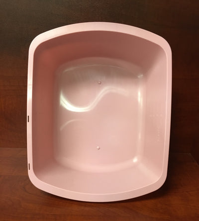 Wash Basin, Rectangular, 6 Quart, Rose, 1 Case of 50 (Basins) - Img 1