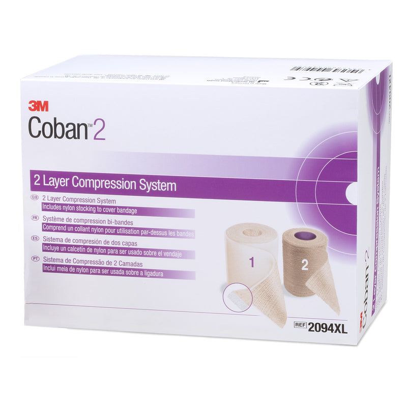 3M™ Coban™ 2 Self-adherent / Pull On Closure 2 Layer Compression Bandage System, 1 Case of 8 (General Wound Care) - Img 3