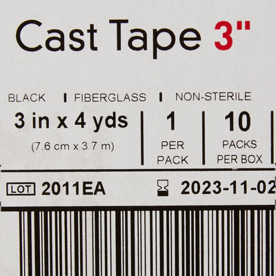 McKesson Black Cast Tape, 3 Inch x 4 Yard, 1 Box of 10 (Casting) - Img 4