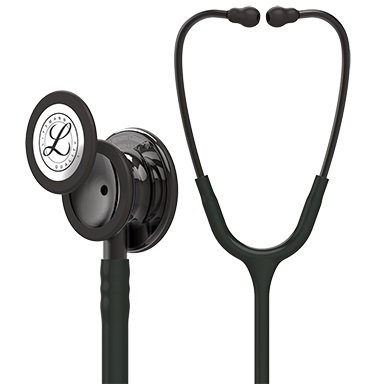 3M Littmann Classic III Monitoring Stethoscope, Smoke-Finish, Black, 27 Inch Single Lumen Tube, 1 Each (Stethoscopes) - Img 1