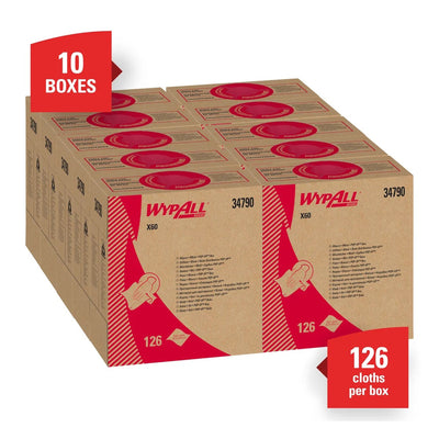 WypAll® X60 Cloths, 1 Case of 1260 (Pads, Sponges and Task Wipes) - Img 3