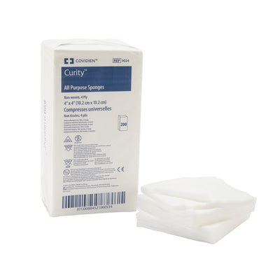 Curity™ NonSterile Nonwoven Sponge, 4 x 4 Inch, 1 Bag of 200 (General Wound Care) - Img 1