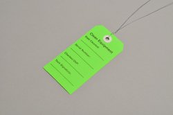 Elkay Plastics Equipment Tag, 2-5/16 x 4-3/4 Inch, 1 Case of 500 (Tags) - Img 1