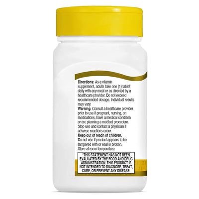 21st Century® Vitamin B-7 Biotin Supplement, 1 Bottle (Over the Counter) - Img 4