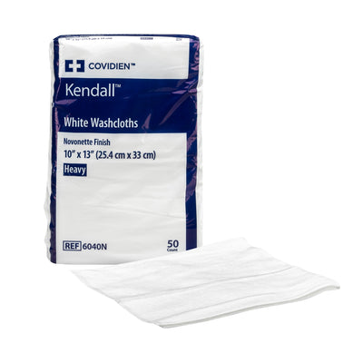 Kendall™ White Washcloth, 10 x 13 Inch, 1 Pack (Washcloths) - Img 1