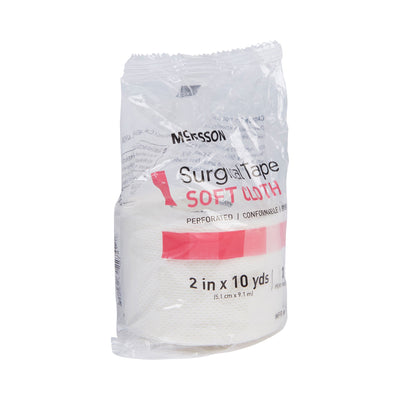 McKesson Cloth Medical Tape, 2 Inch x 10 Yard, White, 1 Case of 12 (General Wound Care) - Img 2