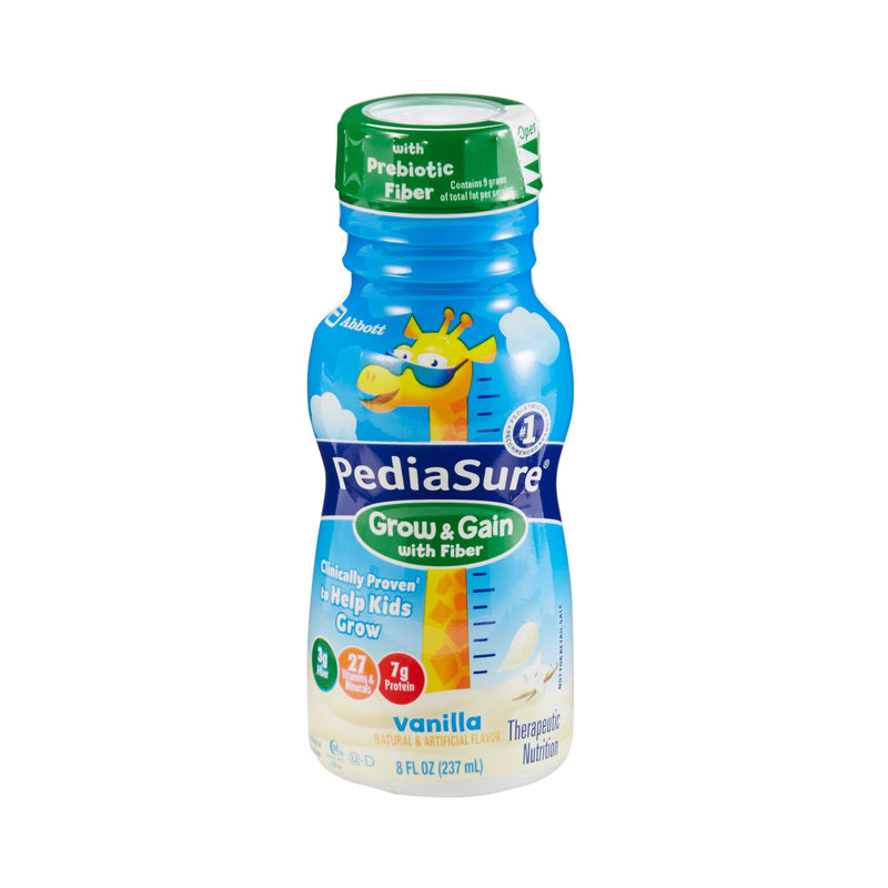 PediaSure Grow & Gain With Fiber Vanilla Pediatric Oral Supplement, 8 oz Bottle, 1 Each () - Img 1