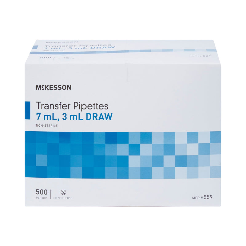 McKesson Transfer Pipette, 3 mL Draw Volume, 1 Box (Laboratory Glassware and Plasticware) - Img 5