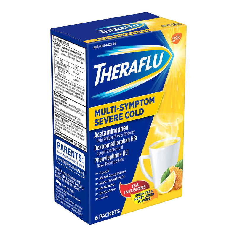 THERAFLU, PDR PKT MULTI SYMPTON SEVERE CLD W/LIPTON (6/BX) (Over the Counter) - Img 1