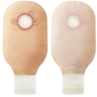 New Image™ Drainable Transparent Colostomy Pouch, 12 Inch Length, 2¼ Inch Flange, 1 Box of 10 (Ostomy Pouches) - Img 1