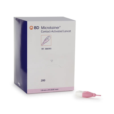 BD Microtainer™ Safety Lancet, 1 Case of 2000 (Diabetes Monitoring) - Img 1