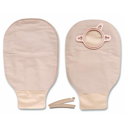 New Image™ Drainable Beige Colostomy Pouch, 9 Inch Length, Mini , 2¼ Inch Flange, 1 Each (Ostomy Pouches) - Img 1