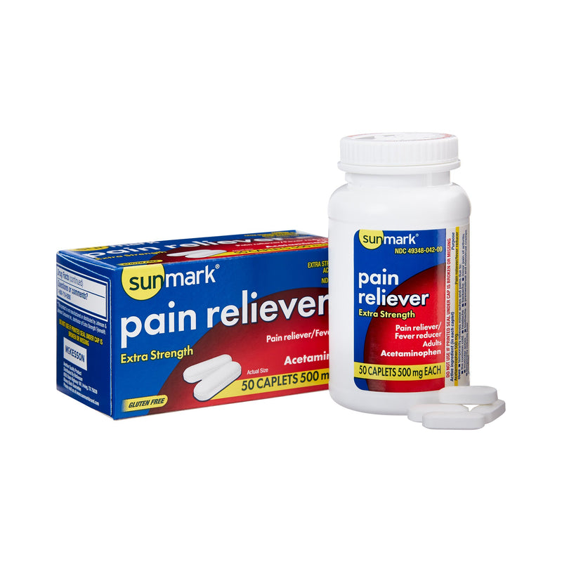 sunmark® Acetaminophen Pain Relief, 1 Bottle (Over the Counter) - Img 1